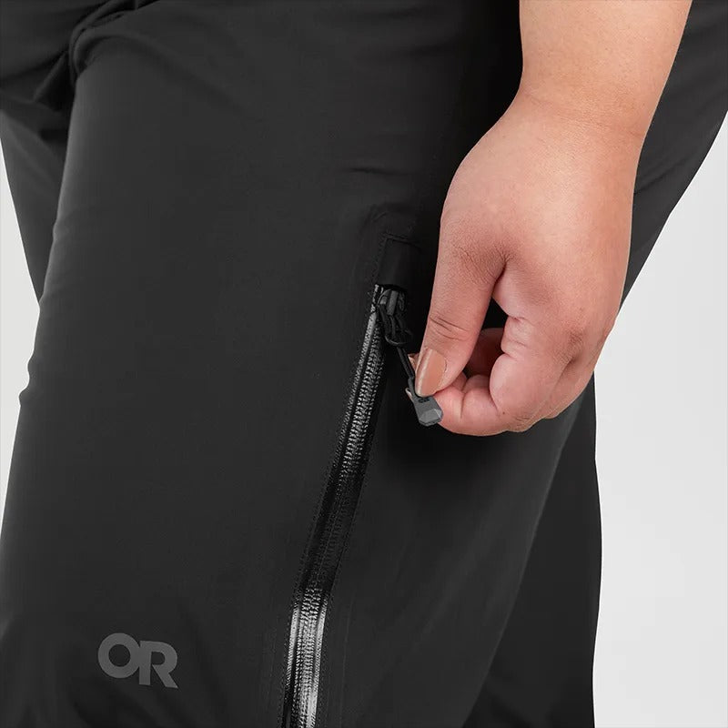 Outdoor Research Aspire Goretex Women's Plus Size Rain Shell Pants Black Size USA 4X