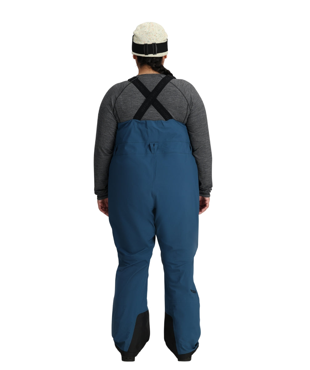 Outdoor Research Carbide Women's Plus Size Bibs Shell Pants Harbor Sizes 2X-4X