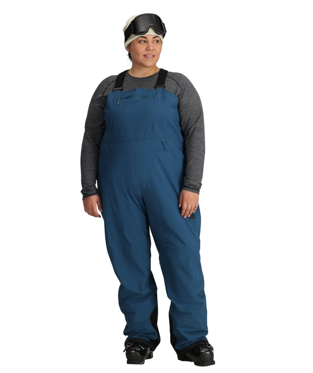 Outdoor Research Carbide Women's Plus Size Bibs Shell Pants Harbor Sizes 2X-4X