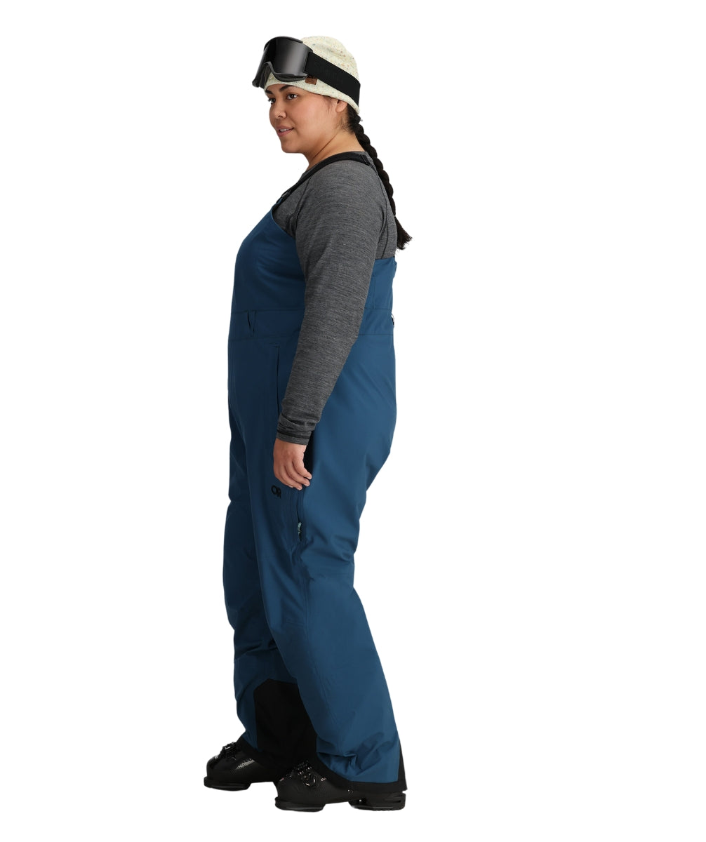 Outdoor Research Carbide Women's Plus Size Bibs Shell Pants Harbor Sizes 2X-4X
