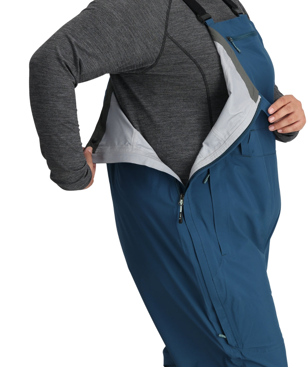 Outdoor Research Carbide Women's Plus Size Bibs Shell Pants Harbor Sizes 2X-4X