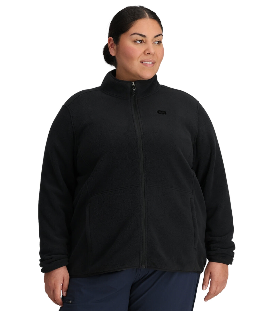Outdoor Research Polartec 200 Women's Plus Size Fleece Jacket Black Sizes 1X-3X