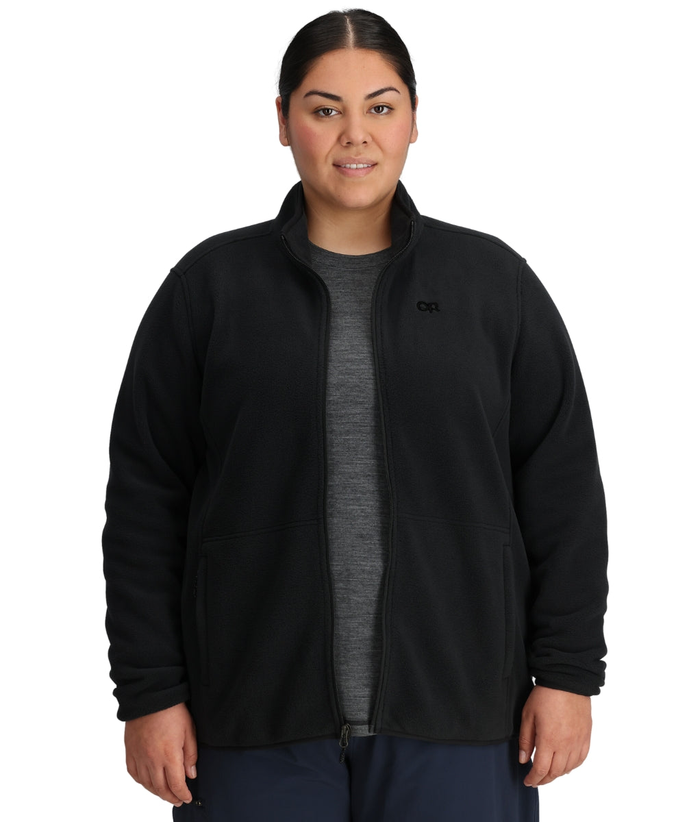 Outdoor Research Polartec 200 Women's Plus Size Fleece Jacket Black Sizes 1X-3X