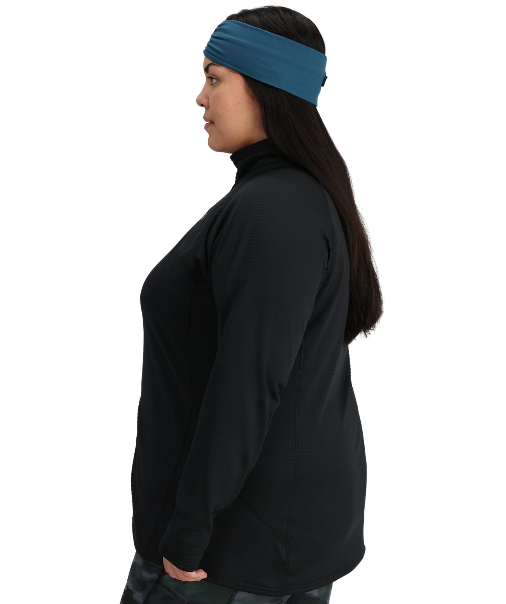 Outdoor Research Vigor Half Zip Women’s Plus Size Skivvy Black USA sizes 1X-4X