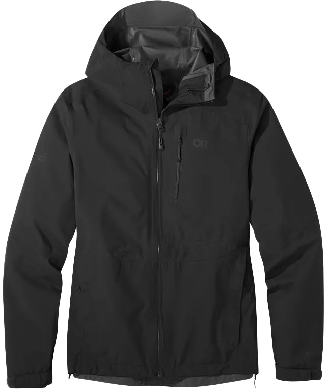 Outdoor Research Women’s Aspire II Goretex Rain Shell Jacket Black Plus Size 1X & 4X
