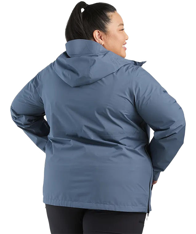 CLEARANCE - Outdoor Research Women’s Aspire II Goretex Rain Shell Jacket Nimbus Blue size 1X