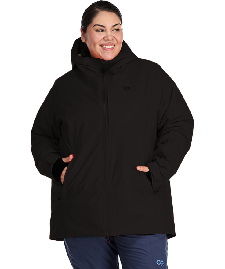 Pre-Order: Outdoor Research Snowcrew Womens Plus Size Jacket Black USA Size 2X - 4X