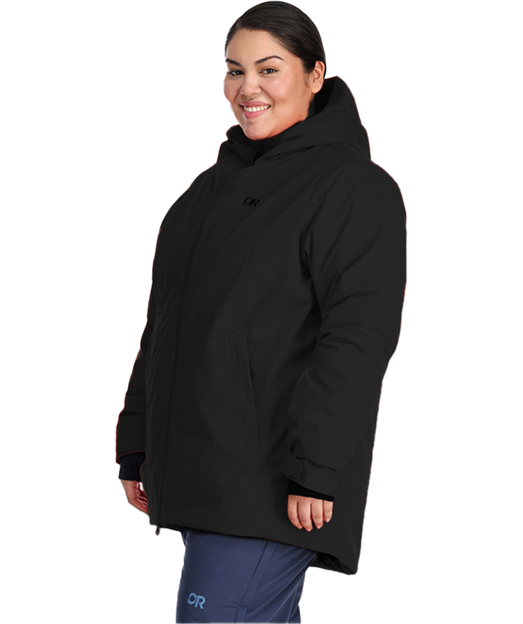 Pre-Order: Outdoor Research Snowcrew Womens Plus Size Jacket Black USA Size 2X - 4X