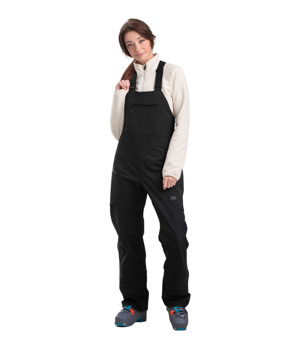 Outdoor Research Carbide Women's Plus Size Bibs Shell Pants Black Sizes 2X-4X