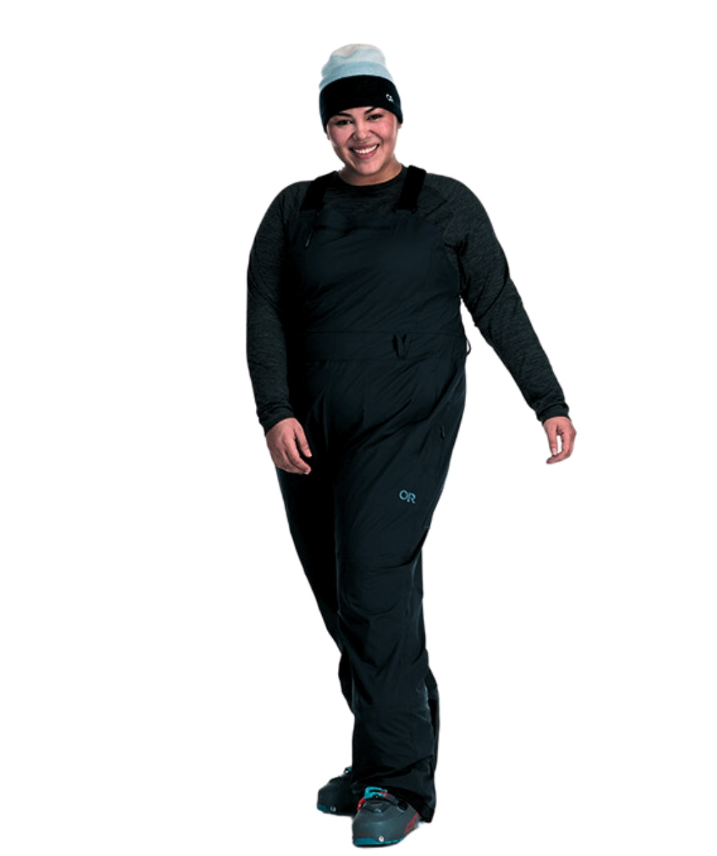 Outdoor Research Carbide Women's Plus Size Bibs Shell Pants Black Sizes 2X-4X