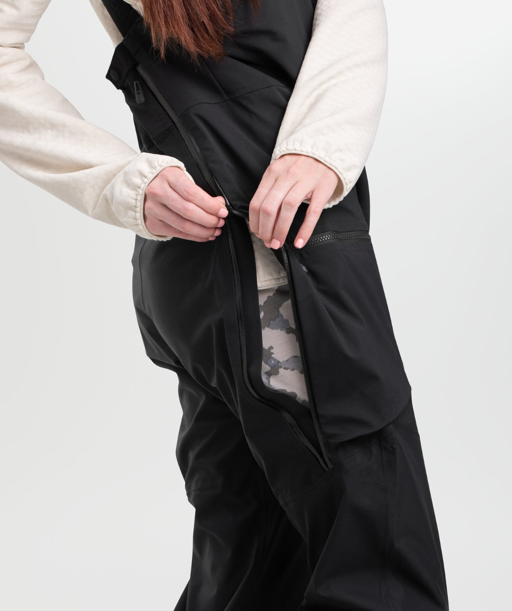 Outdoor Research Carbide Women's Plus Size Bibs Shell Pants Black Sizes 2X-4X