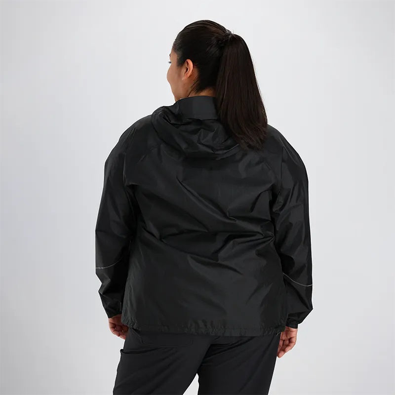 CLEARANCE - Outdoor Research Womens Helium Rain Jacket Black Sizes USA 1X - 2X