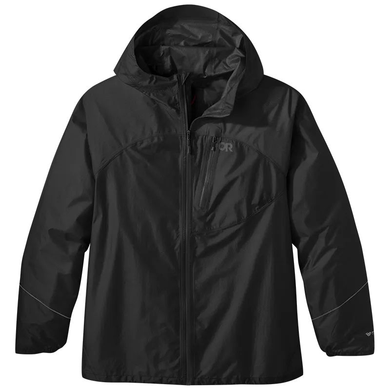 CLEARANCE - Outdoor Research Womens Helium Rain Jacket Black Sizes USA 2X