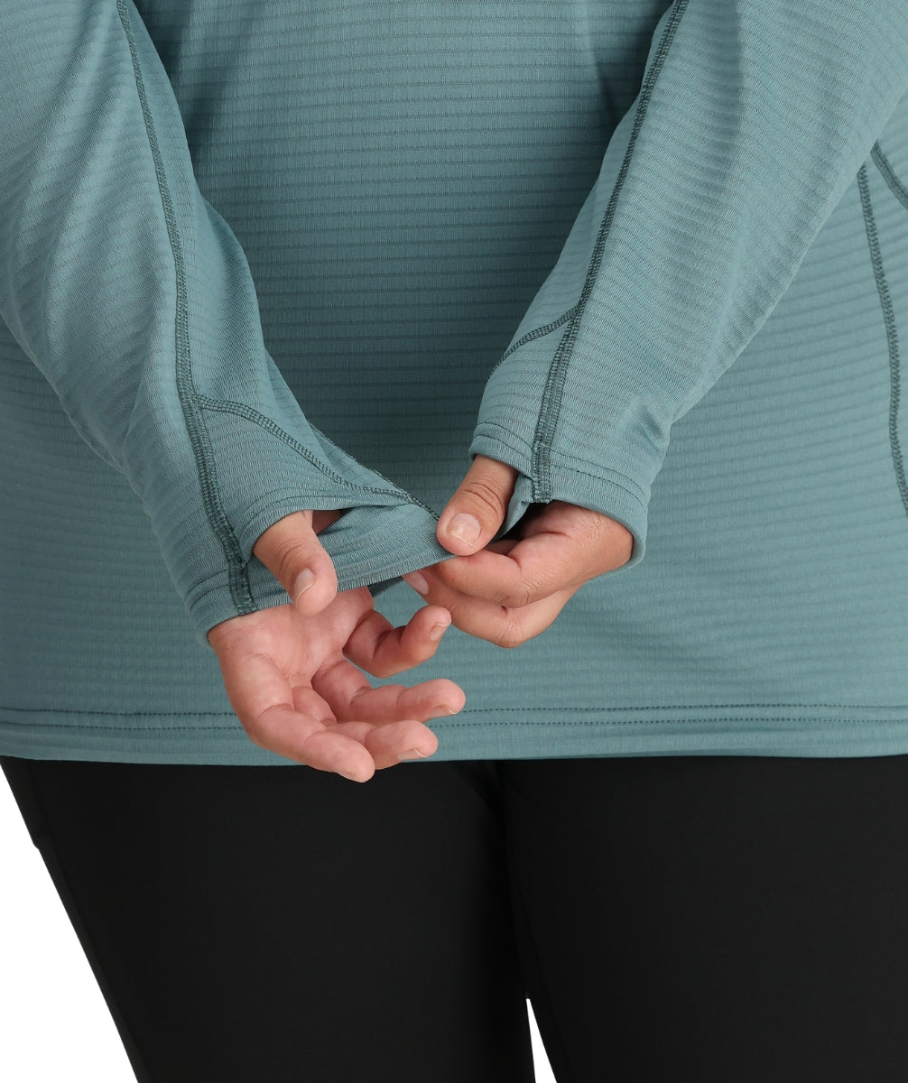 Pre-Order: Outdoor Research Vigor Women’s Plus Size Half Zip Grid Fleece Neptune Sizes 2X-3X