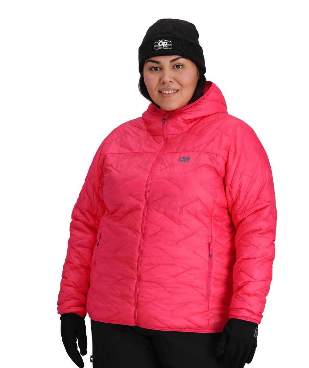 Outdoor Research Womens Plus Size SuperStrand LT Hoodie Pink 2X-4X