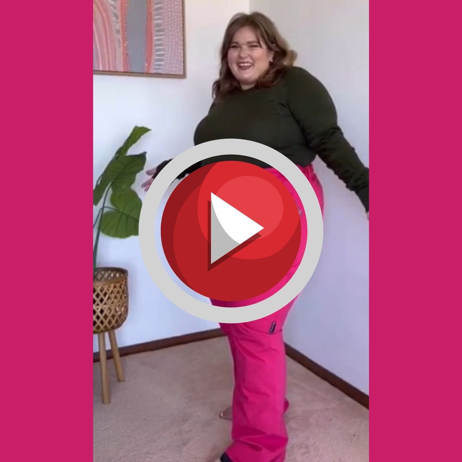 Plus Size pink snow pants - Cartel Canada Stretch Ski Pants Video