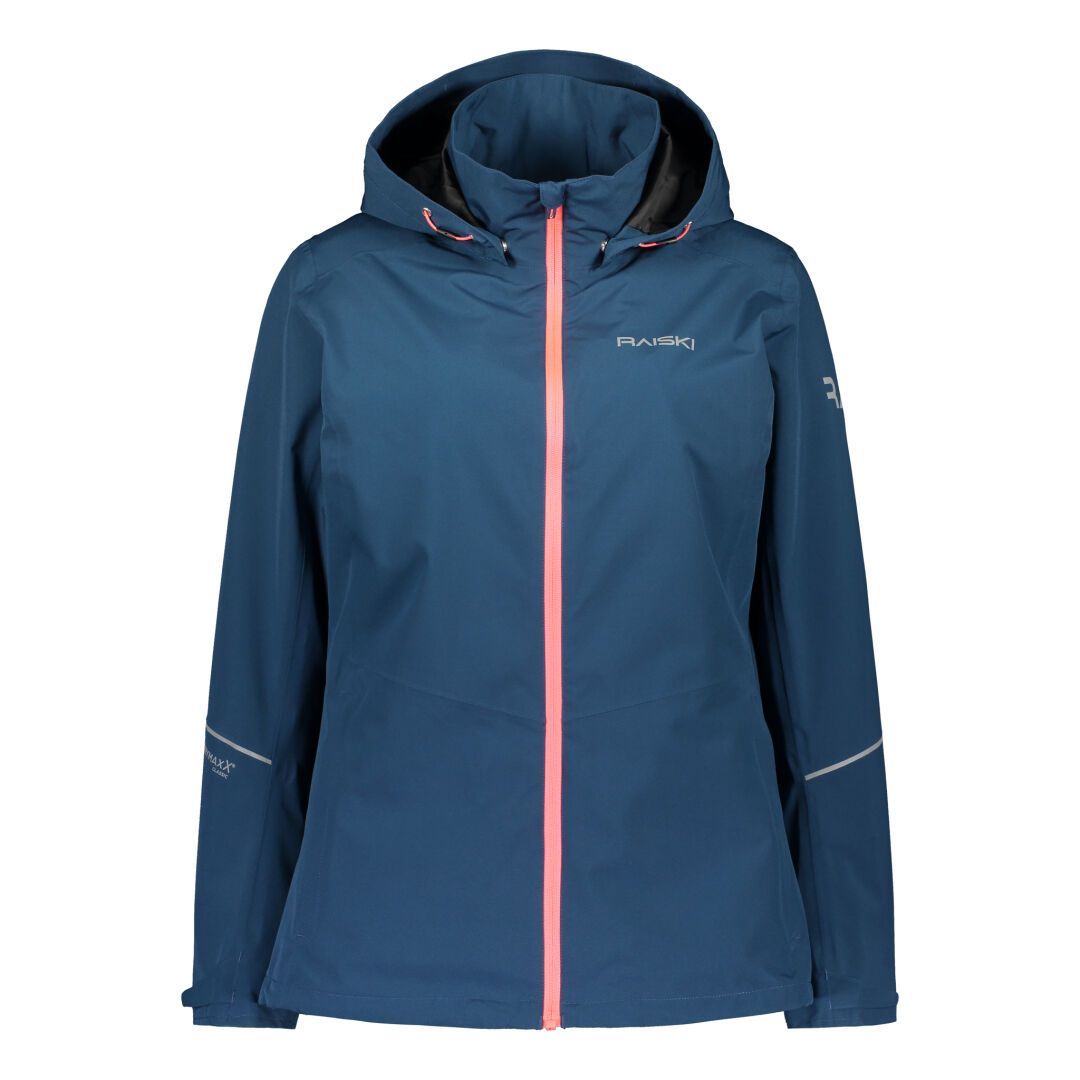 Raiski Maaren Womens Plus Size Rain Shell Jacket Titan Blue sizes 18-28