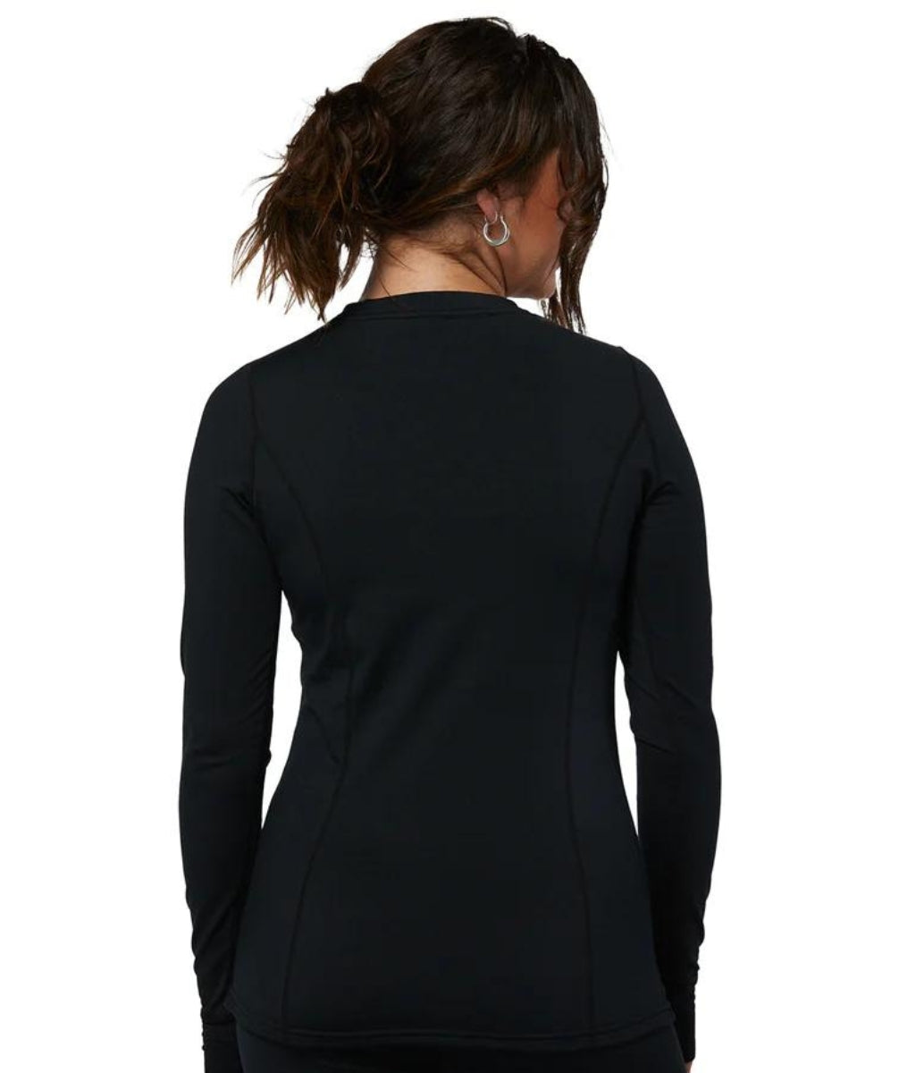 Rojo Best Living Womens Plus Size Thermal Top Black Sizes 3XL-5XL