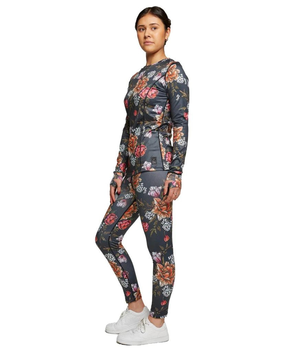 Rojo Best Living Womens Plus Size Thermal Top Bouquet Sizes 3XL-4XL