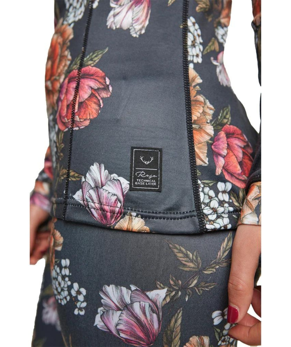 Rojo Best Living Womens Plus Size Thermal Top Bouquet Sizes 3XL-4XL