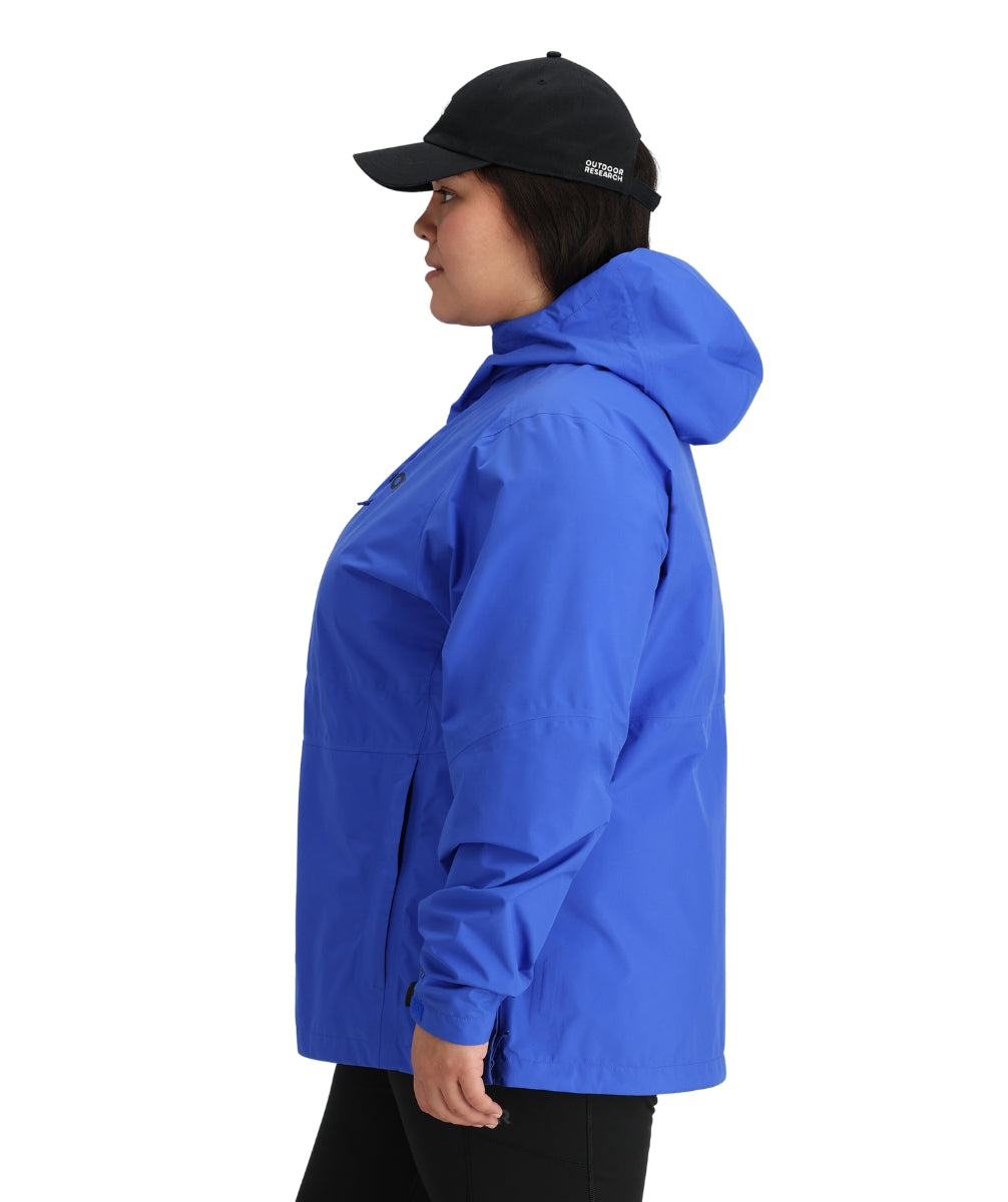 Outdoor Research Women’s Aspire II Goretex Rain Shell Jacket Ultramarine sizes 2X & 4X