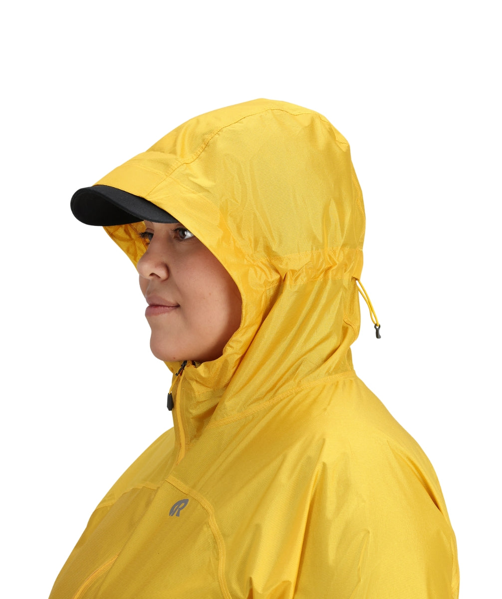 CLEARANCE - Outdoor Research Helium Women's Plus Size Rain Jacket Saffron USA size 3X