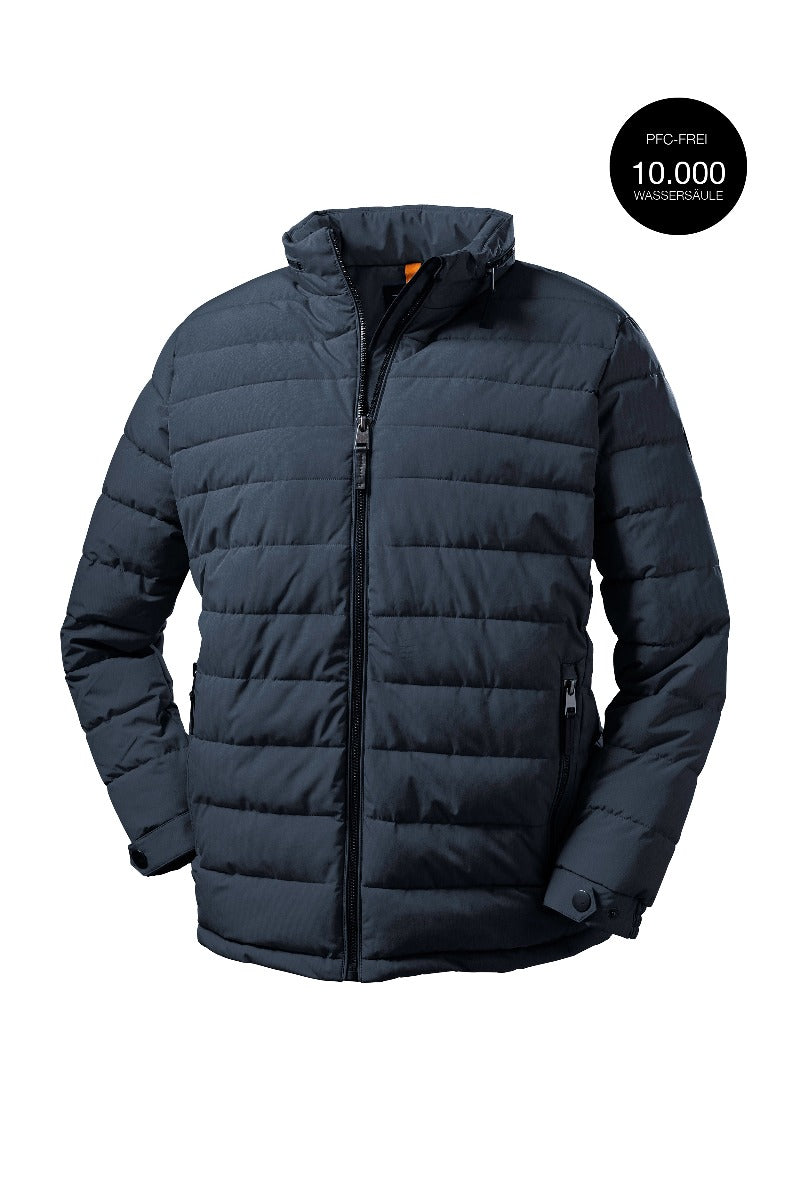 Stoy Friedrich Mens Plus Size Puffer Jacket Dark Navy Sizes 2XL