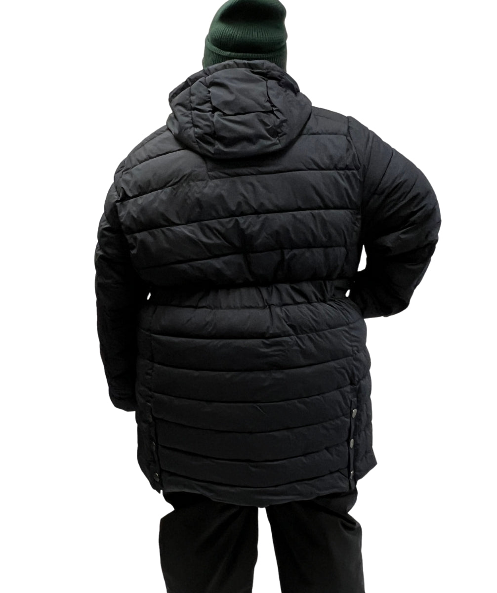 Stoy Abbess Women's Plus Size Long Puffer Winter Coat Navy sizes 20-26