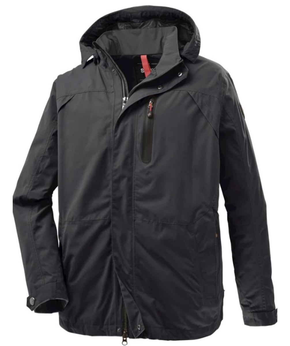 STOY Ben Men’s Plus Size Shell Jacket Black Size 3XL