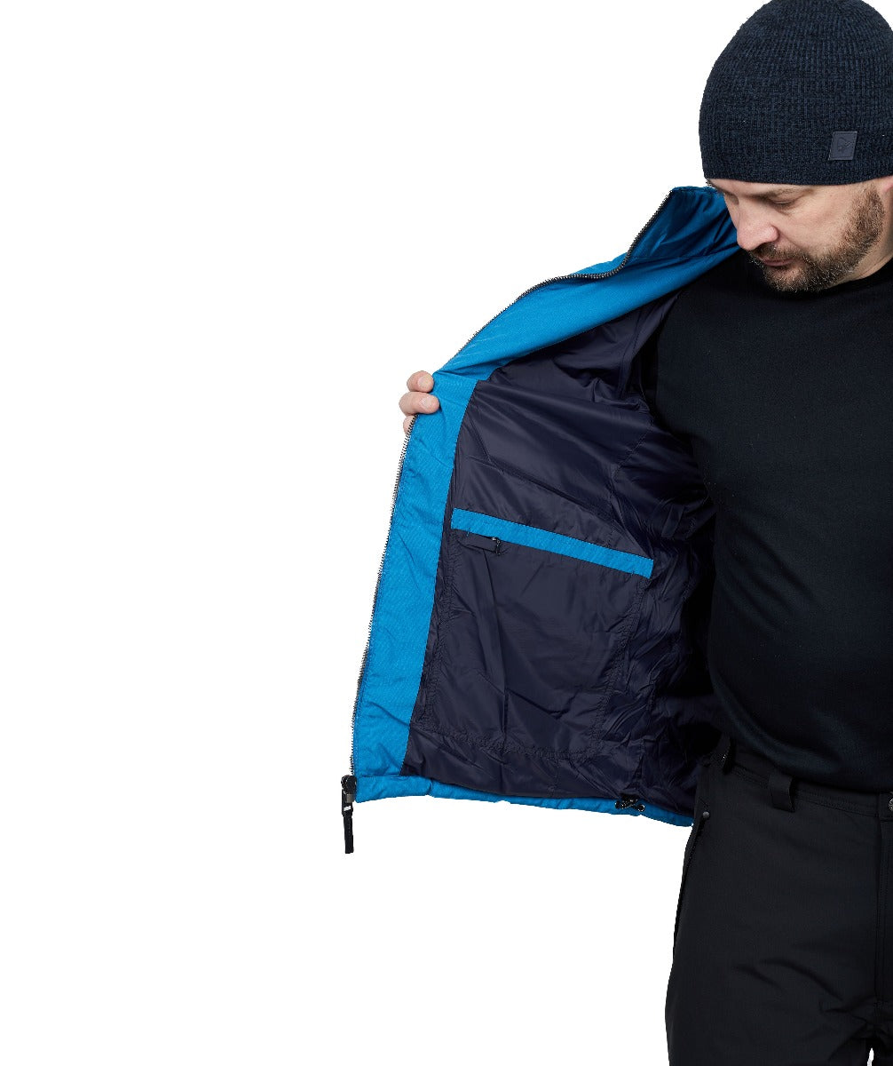 CLEARANCE - Stoy Friedrich Mens Plus Size Puffer Jacket Blue Sizes 2XL