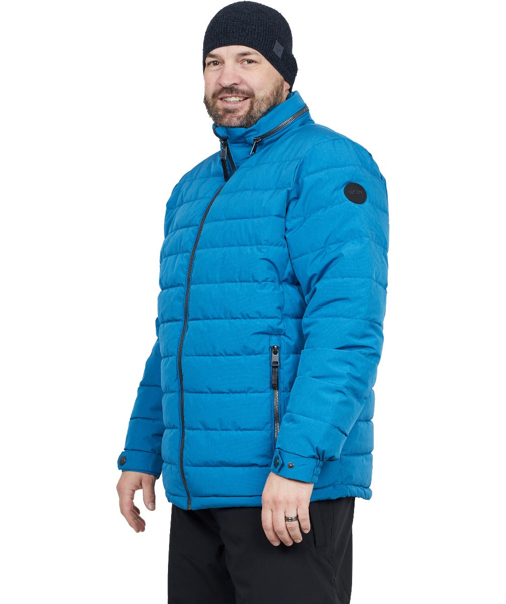 CLEARANCE - Stoy Friedrich Mens Plus Size Puffer Jacket Blue Sizes 2XL