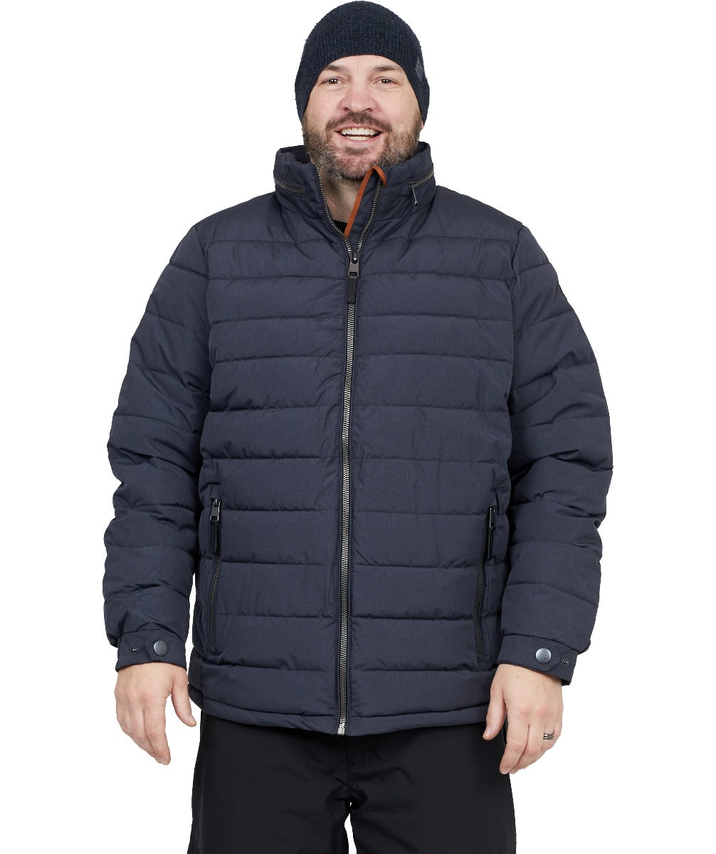 Stoy Friedrich Mens Plus Size Puffer Jacket Dark Navy Sizes 2XL