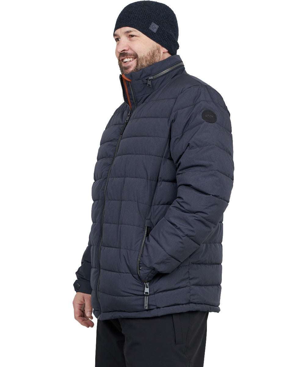 Stoy Friedrich Mens Plus Size Puffer Jacket Dark Navy Sizes 2XL