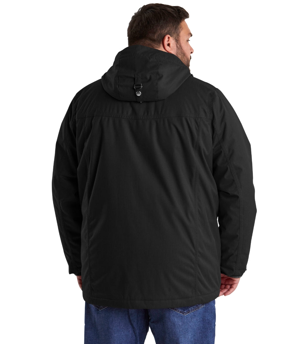 STOY Kale Men’s Plus Size Jacket Black & Grey Sizes 3XL - 6XL
