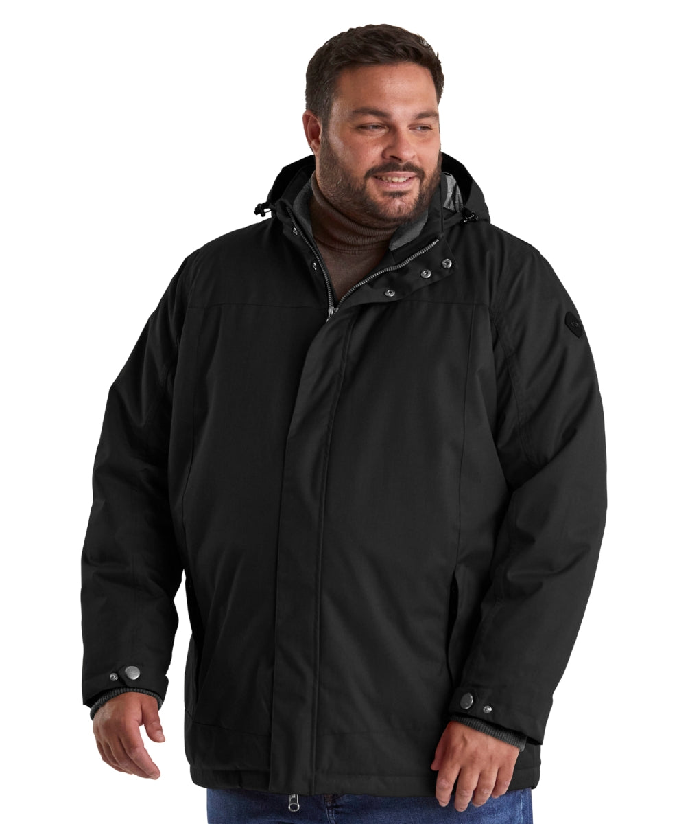 STOY Kale Men’s Plus Size Jacket Black & Grey Sizes 3XL - 6XL