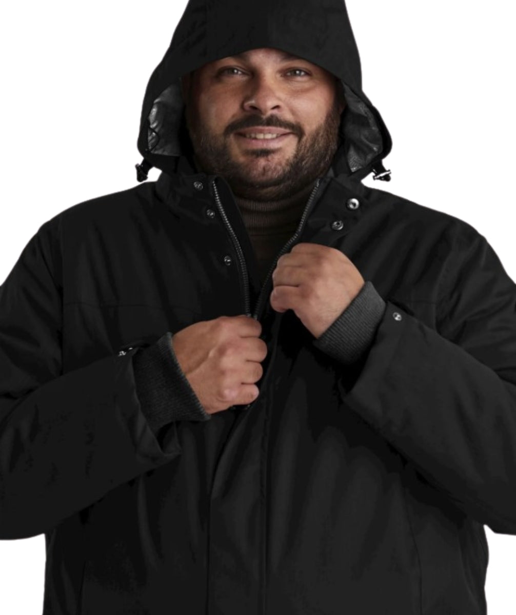 STOY Kale Men’s Plus Size Jacket Black & Grey Sizes 3XL - 6XL