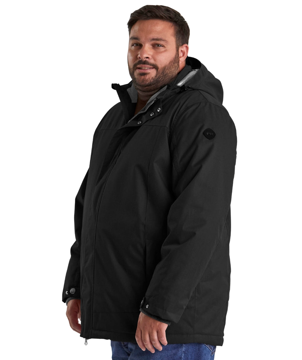 STOY Kale Men’s Plus Size Jacket Black & Grey Sizes 3XL - 6XL