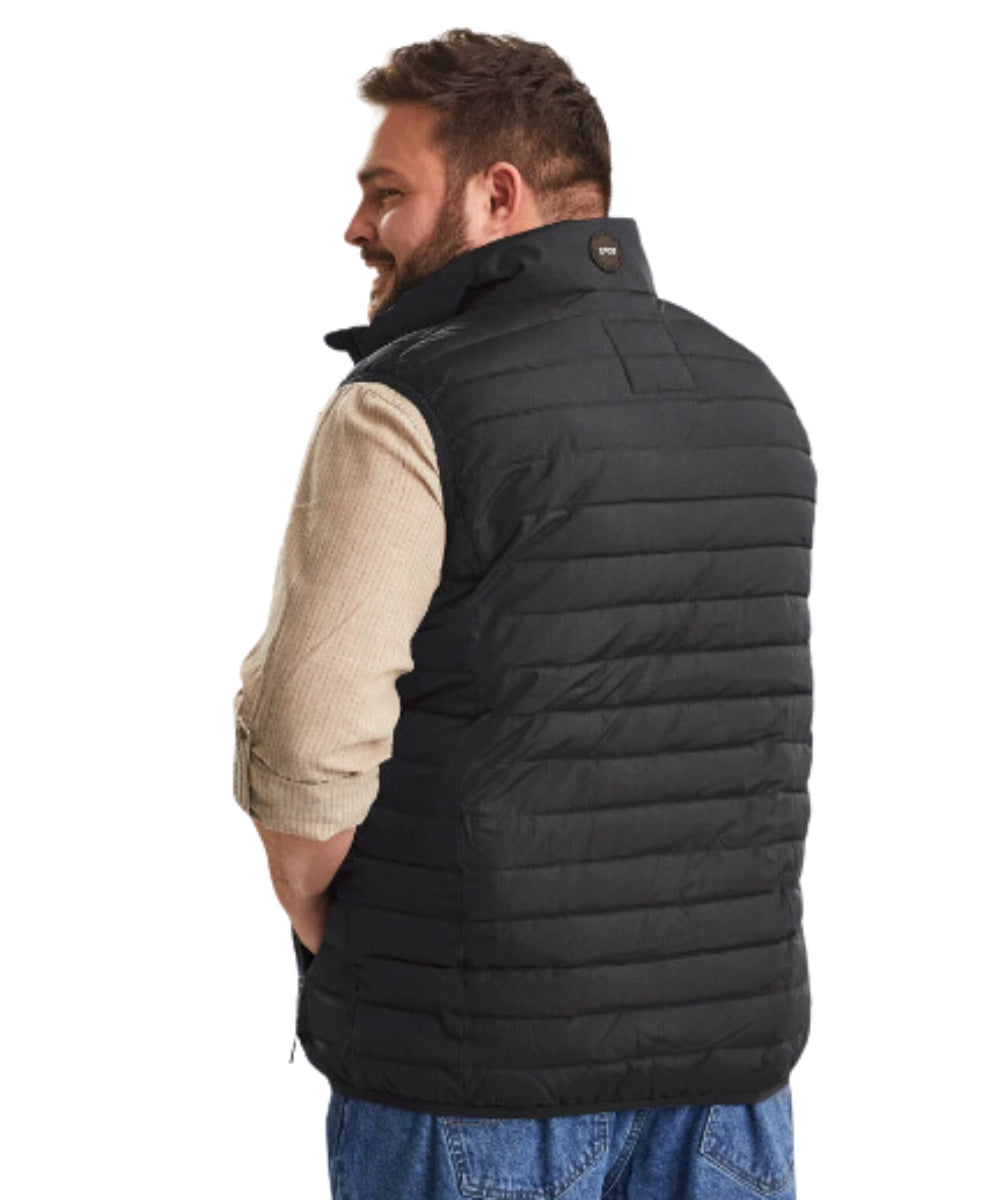 Stoy Men’s Plus Size Puffer Vest Black Sizes 3XL - 6XL