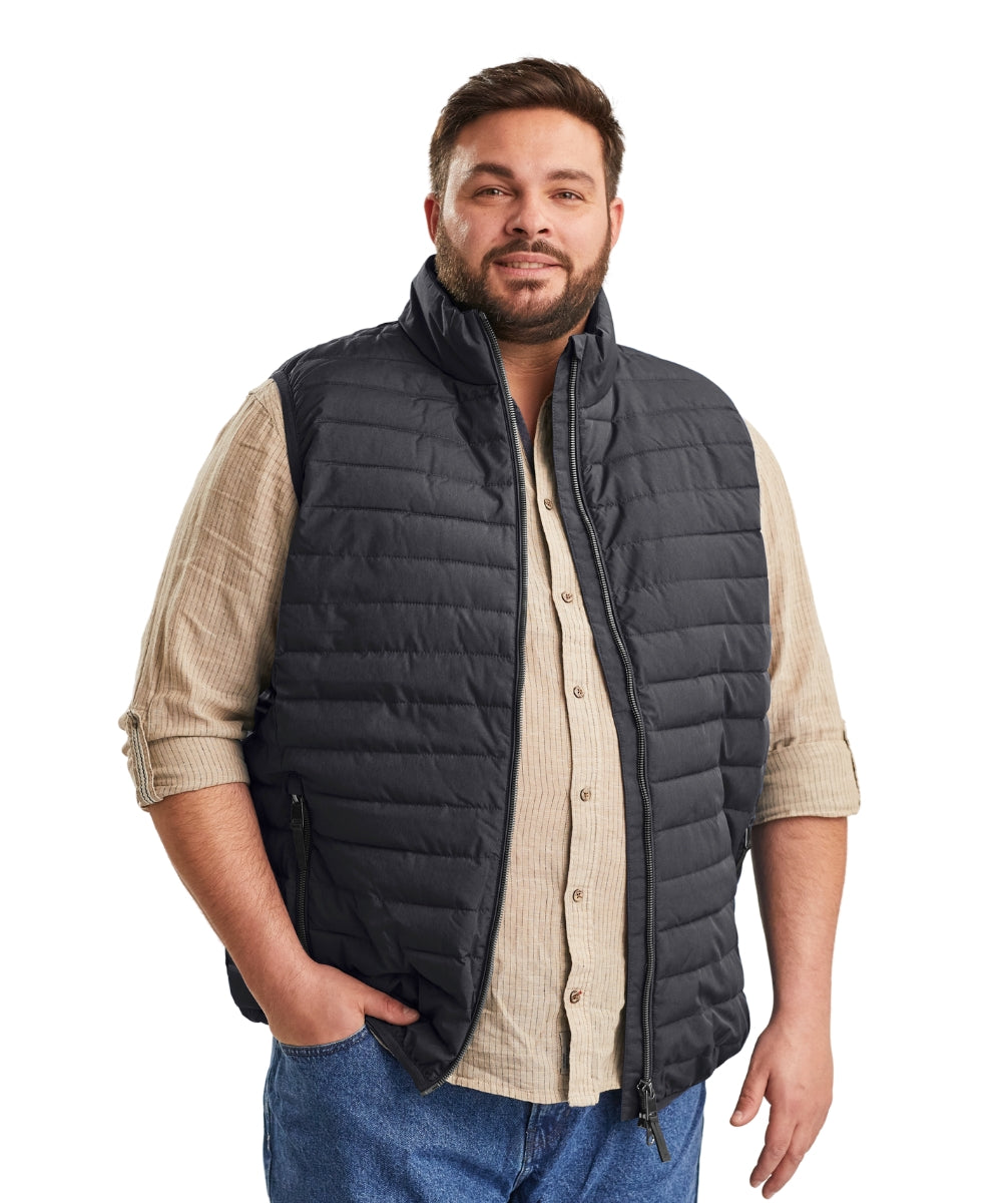Stoy Men’s Plus Size Puffer Vest Black Sizes 3XL - 6XL