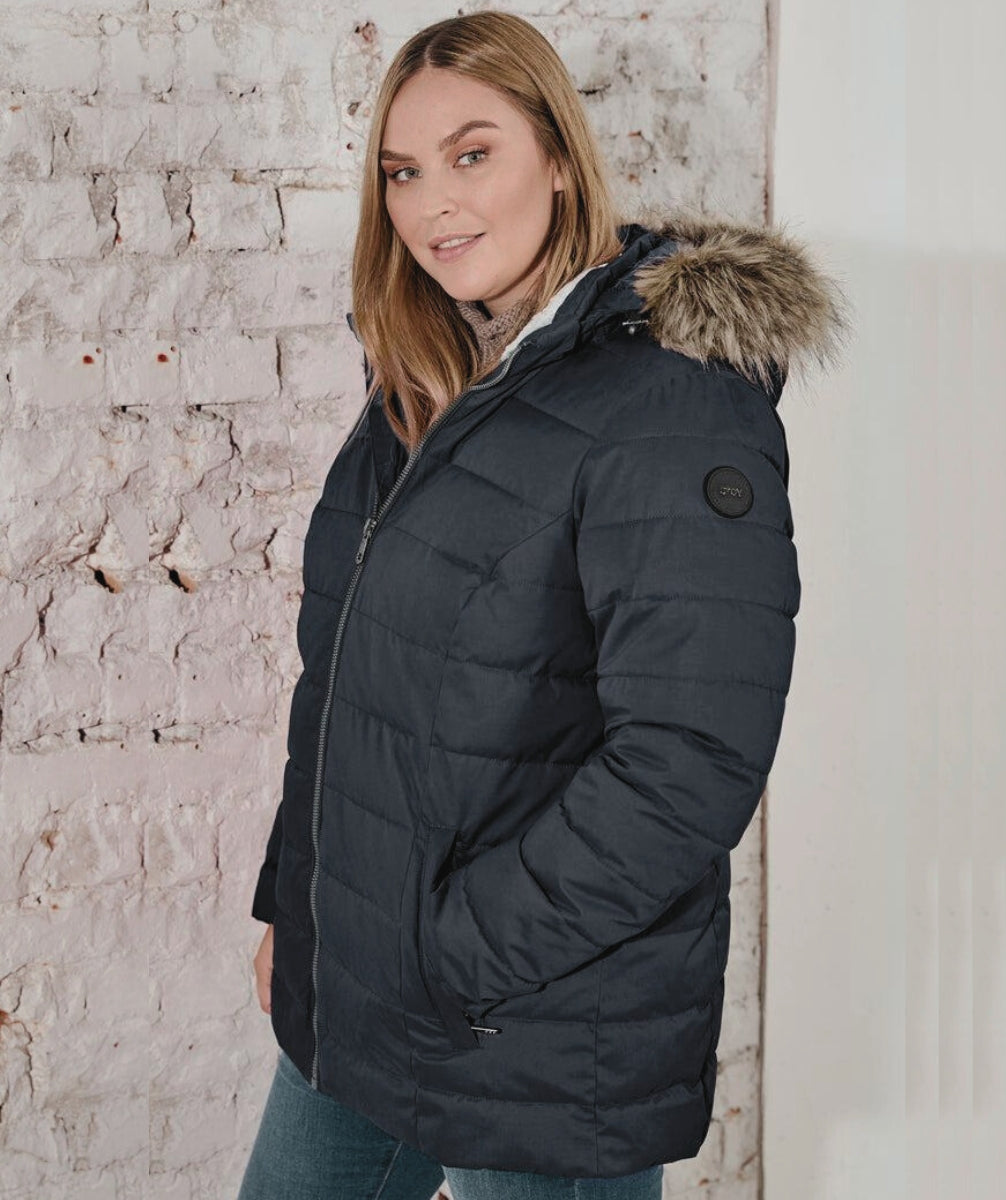 Stoy Sister Womens Plus Size Puffer Jacket Black sizes 20 & 26