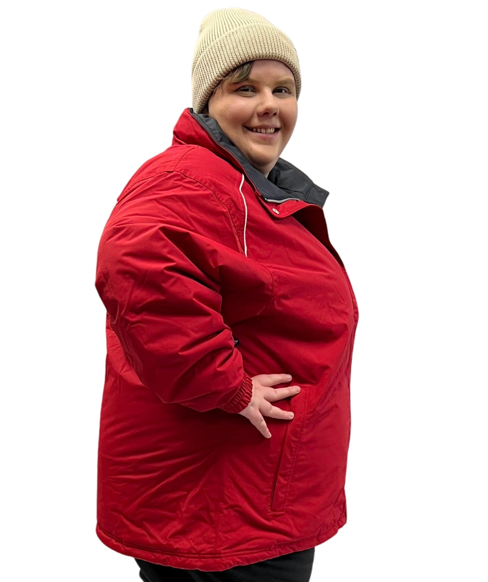 CLEARANCE - Vermont Womens Plus Size Snow Jacket Red Size 20