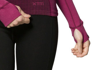 XTM Bulgaria Merino Wool Plus Size Thermal Top Burgundy Sizes 6-7XL