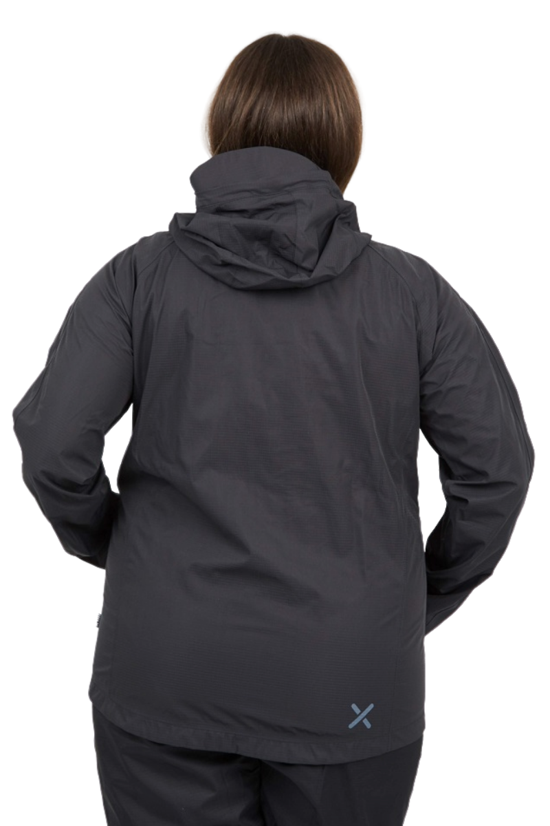 CLEARANCE - XTM Feathertop shell women's plus size rain Jacket Black Sizes 16-18