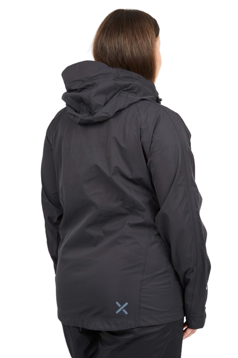CLEARANCE - XTM Feathertop shell women's plus size rain Jacket Black Sizes 16-18
