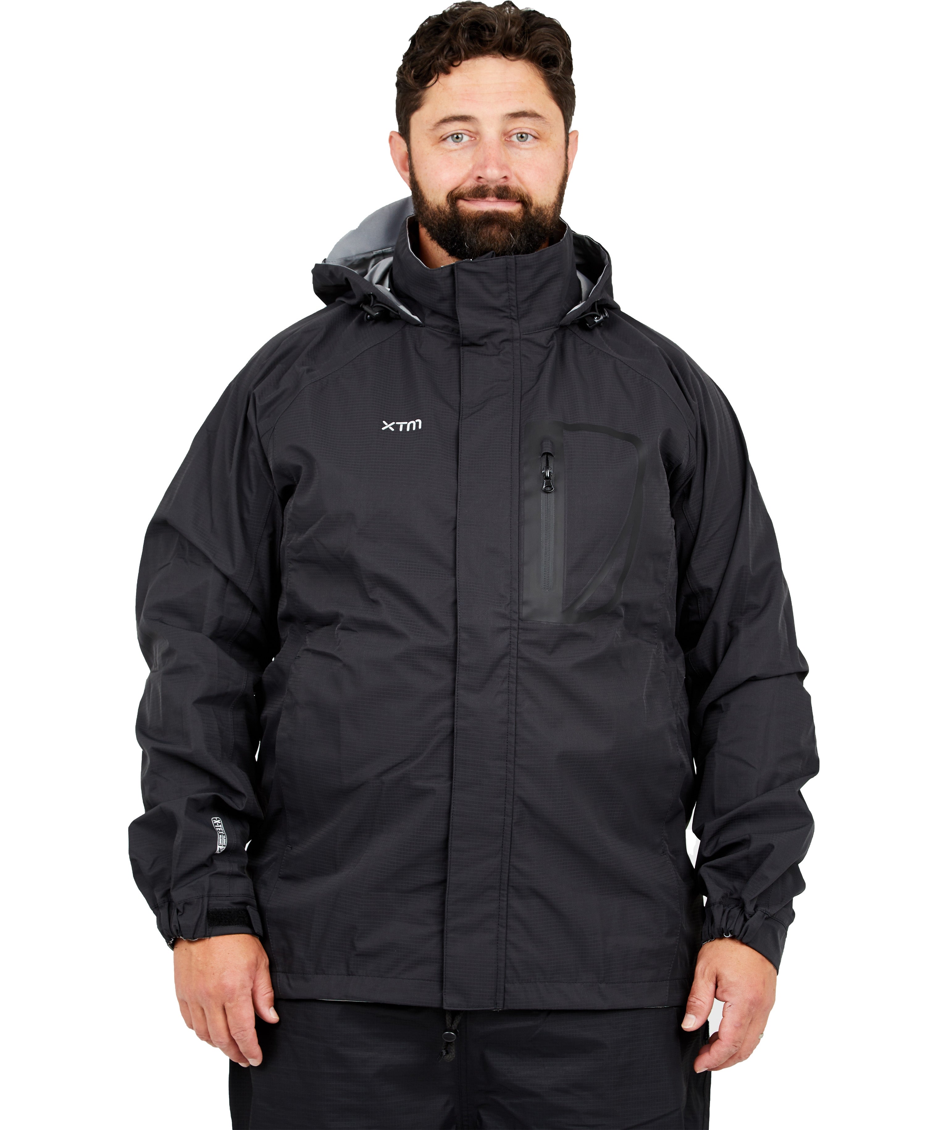 Preloved - XTM Kakadu Mens Plus Size RAIN Jacket Black Size 3XL