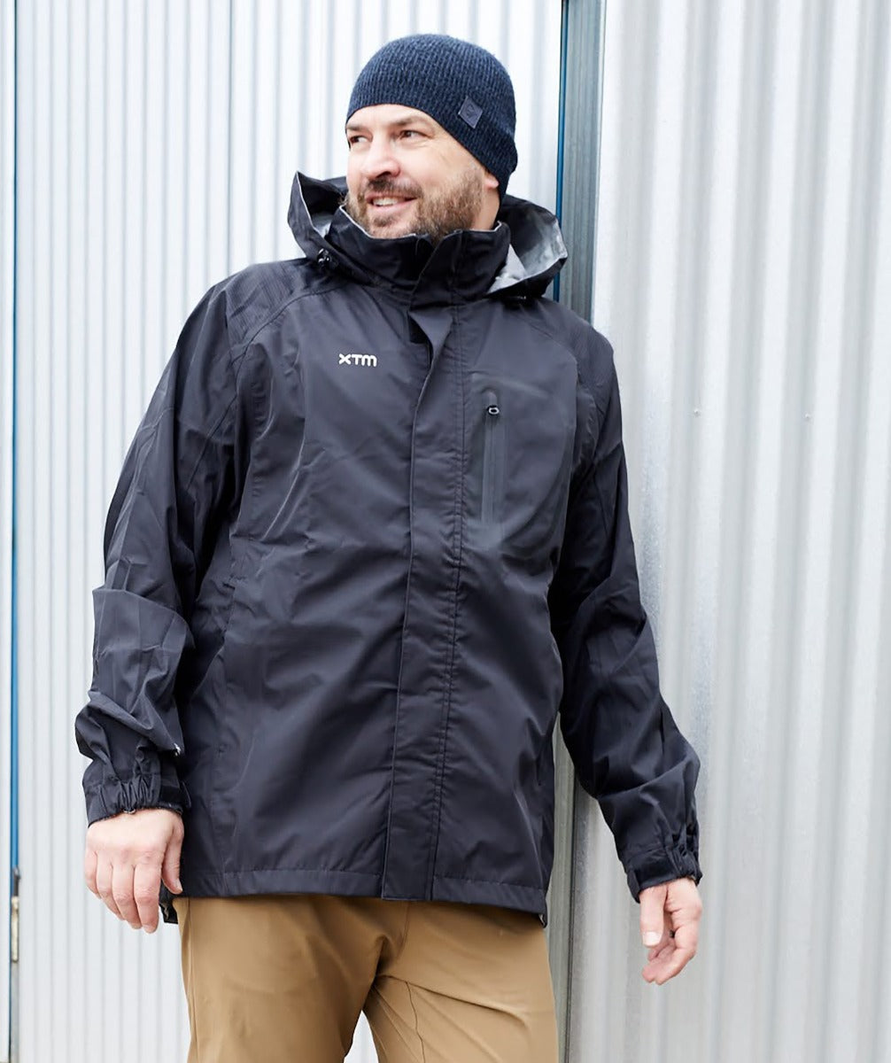 Preloved - XTM Kakadu Mens Plus Size RAIN Jacket Black Size 3XL
