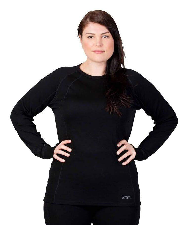XTM Siberia Merino Wool Plus Size Thermal Top Black XL-7XL
