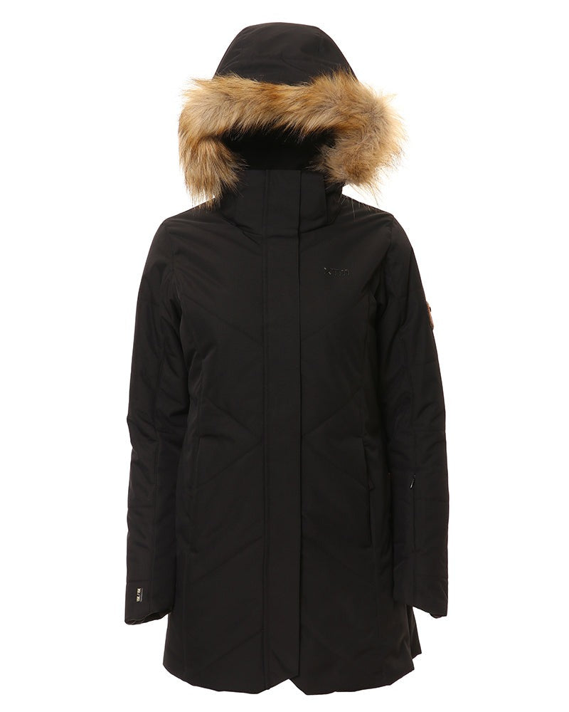 XTM Mont Blanc Womens Plus Size Long Jacket Black 18-22