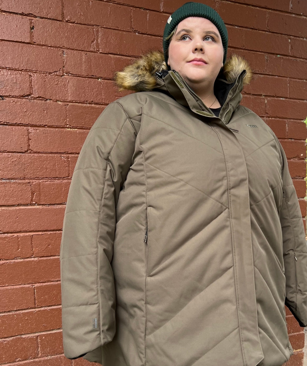 CLEARANCE - XTM Mont Blanc Womens Long Jacket Ivy Green 18-22