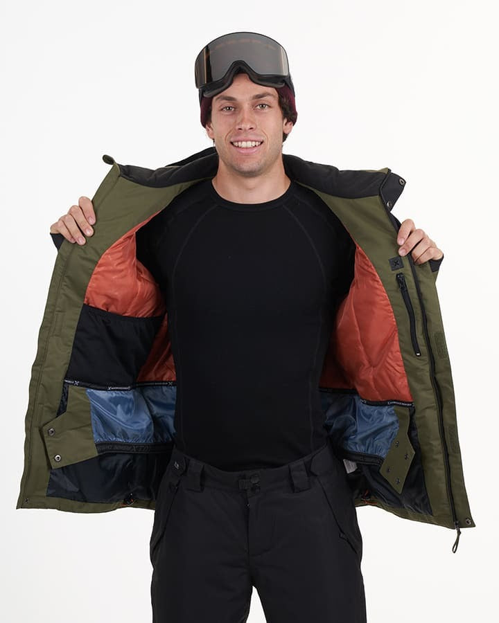 XTM Montana Mens Plus Size Ski Jacket Winter Moss Sizes 2XL - 3XL